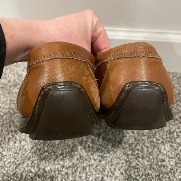 Coach men's caramel brown loafers, size 9.5 - Picture 5 of 16